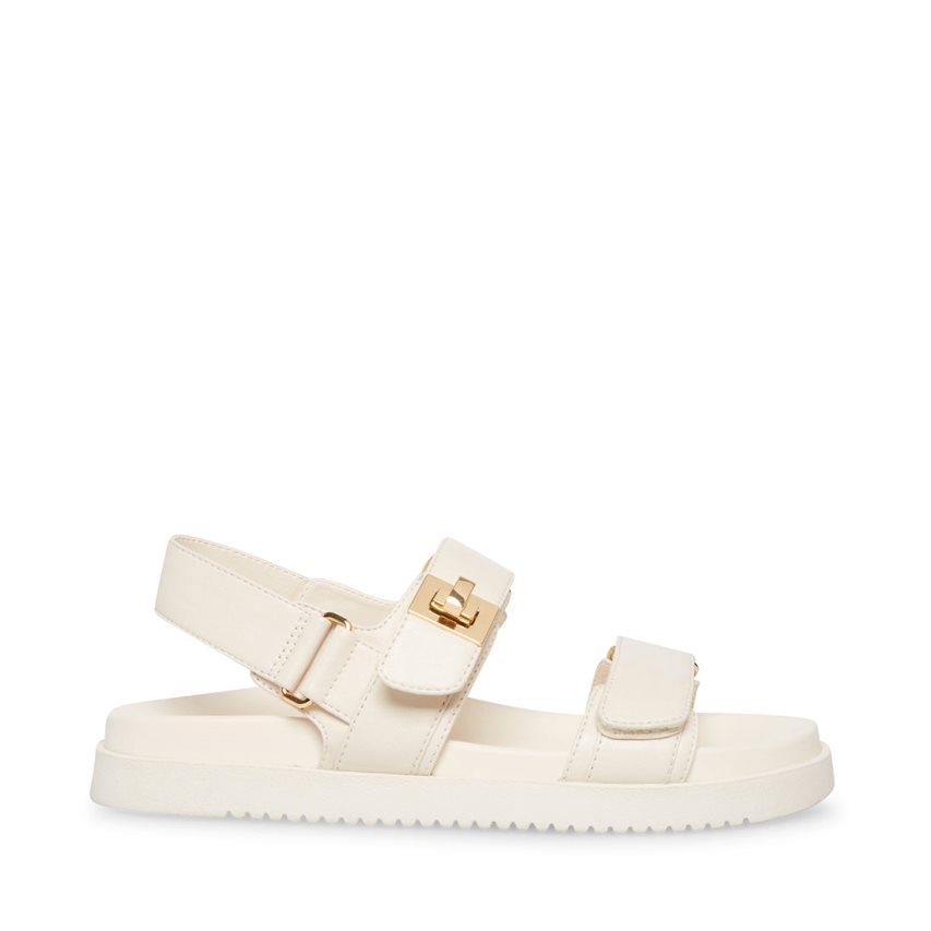 Sandalias de Plataforma Steve Madden Mona Cuero Mujer Beige | ES GK2863